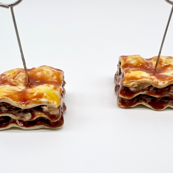 Lasagna Place Card Holders – Set of 4 | Handmade Clay Holiday Table Decor - Picture 16 of 16